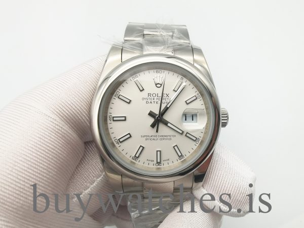 Rolex Datejust 126300 Мужские часы с серебряным циферблатом 41