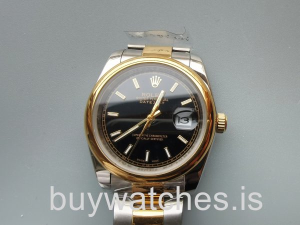 Rolex Datejust 126303 Часы Black 41mm Сталь с автоподзаводом