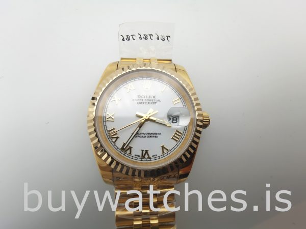 Rolex Datejust 126333 Мужские 41 мм стальные белые автоматические часы
