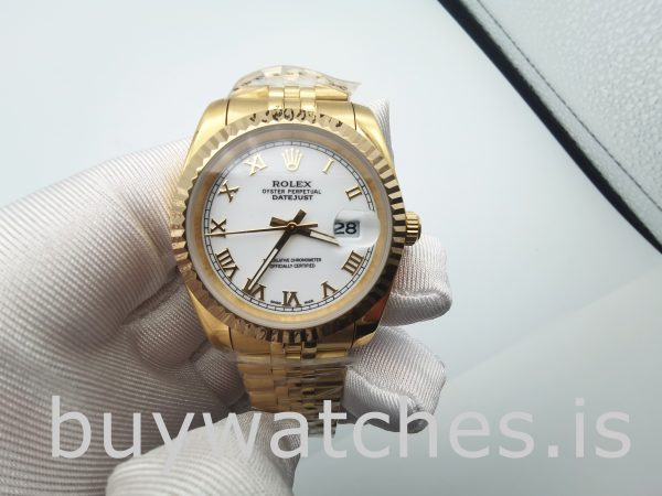 Rolex Datejust 126333 Мужские 41 мм стальные белые автоматические часы