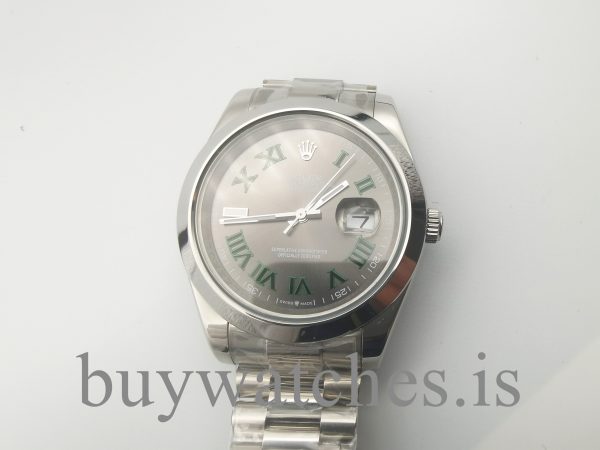 Rolex Datejust 126300 Серые автоматические часы унисекс 41 мм