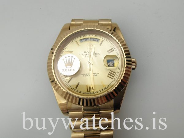 Rolex Day-Date 228238З олотые 40 мм автоматические часы унисекс