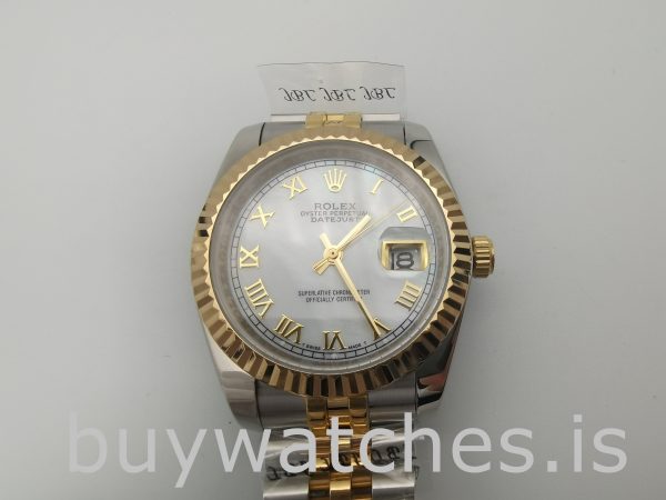 Rolex Datejust 116233 Женские белые стальные автоматические часы 36 мм