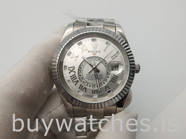Rolex Sky-Dweller 326939 Мужские часы с циферблатом цвета слоновой кости 42 мм