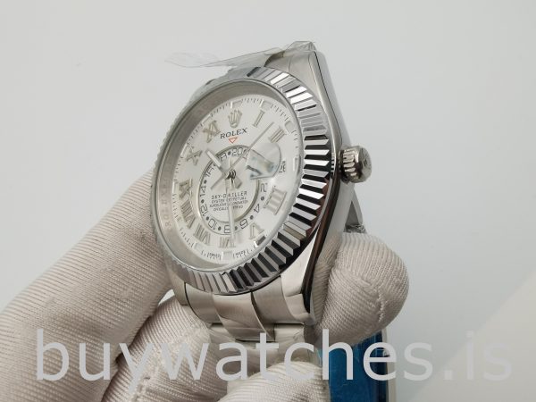 Rolex Sky-Dweller 326939 Мужские часы с циферблатом цвета слоновой кости 42 мм