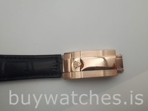 Rolex Daytona 116515 Часы с кожаным циферблатом 40 мм с шоколадным циферблатом