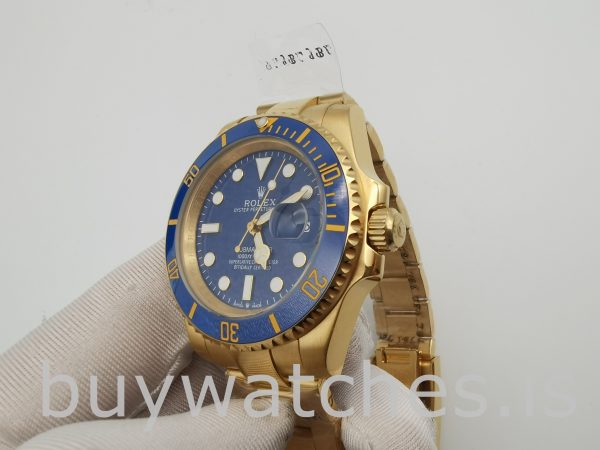 Rolex Submariner 116618LB Мужские часы с синим циферблатом 40 мм