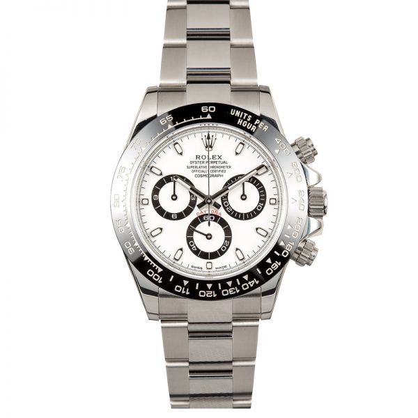 Rolex Daytona 116500 Мужские часы с белым циферблатом 40 мм
