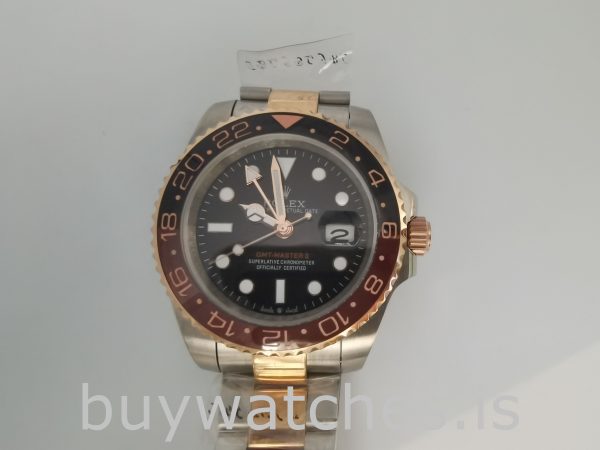 Rolex GMT-Master 126711 Мужские часы с черным циферблатом 40 мм