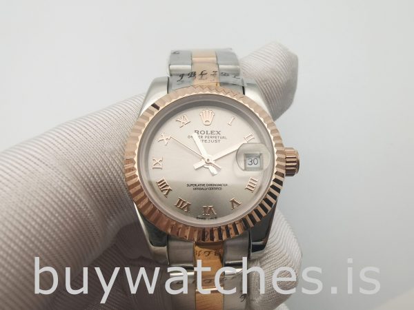 Rolex Datejust 179171 Часы Lady Grey 26 мм из стали и розового золота