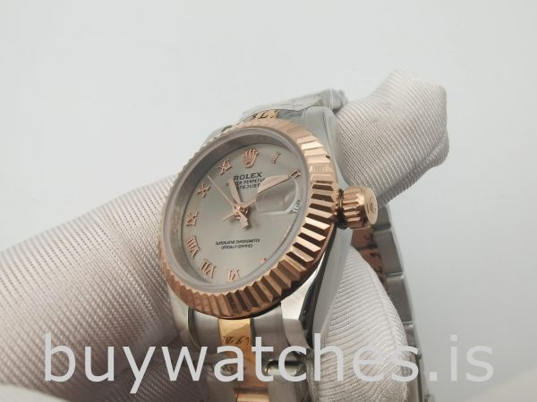Rolex Datejust 179171 Часы Lady Grey 26 мм из стали и розового золота