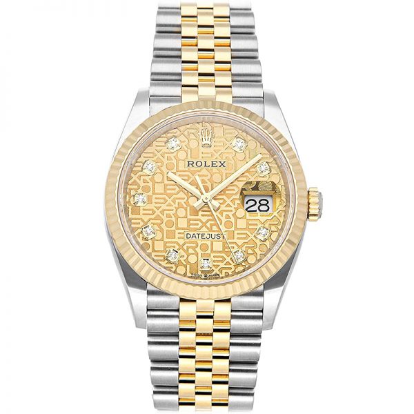 Rolex Datejust 126233 Мужские часы 36 мм с бежевым циферблатом